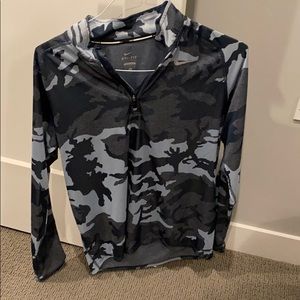 Blue Camo Quarter Zip